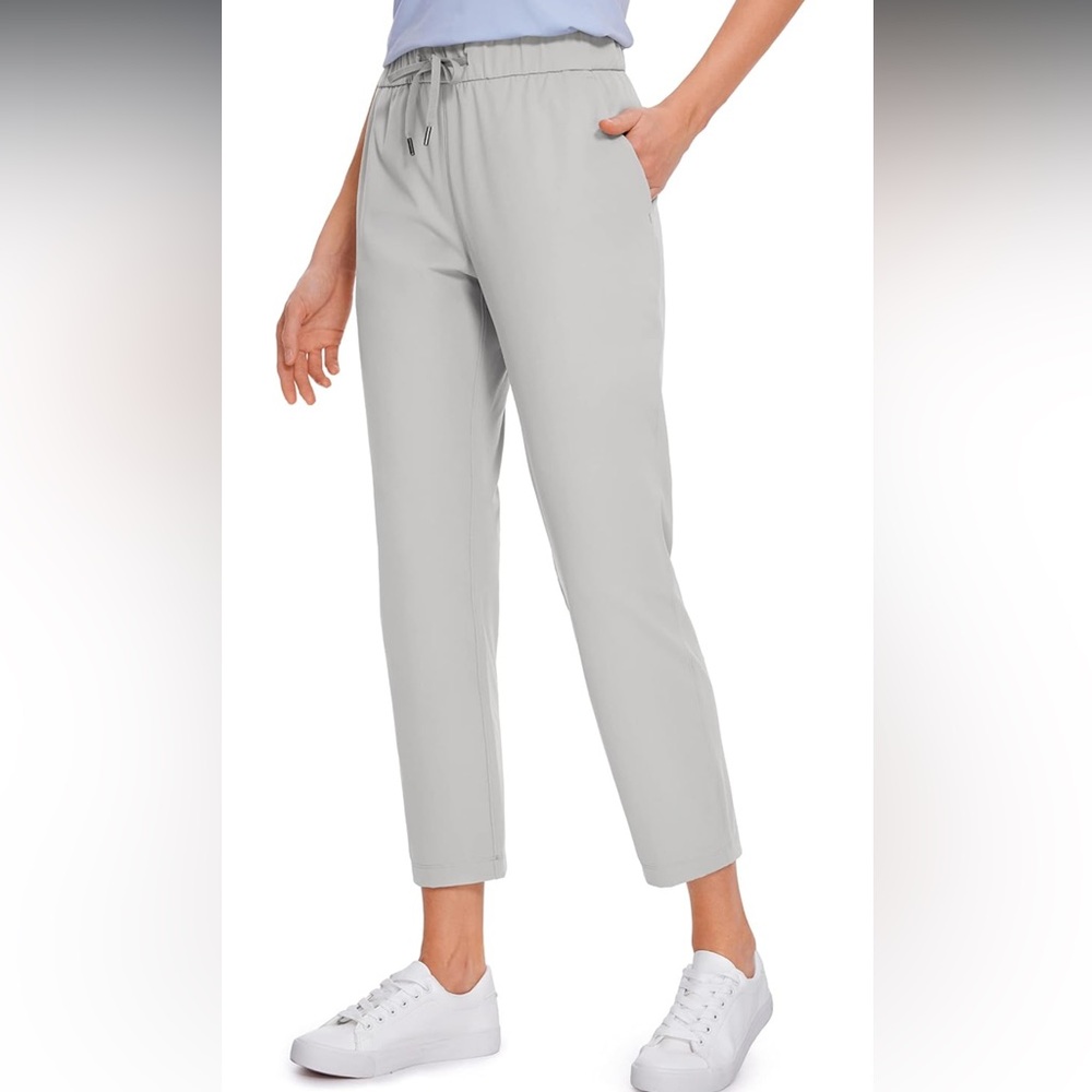 CRZ YOGA Gray Straight Leg Pants